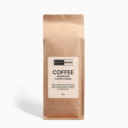 Mushroom Coffee Fusion - Lion’s Mane & Chaga 16oz - BeautiNutri