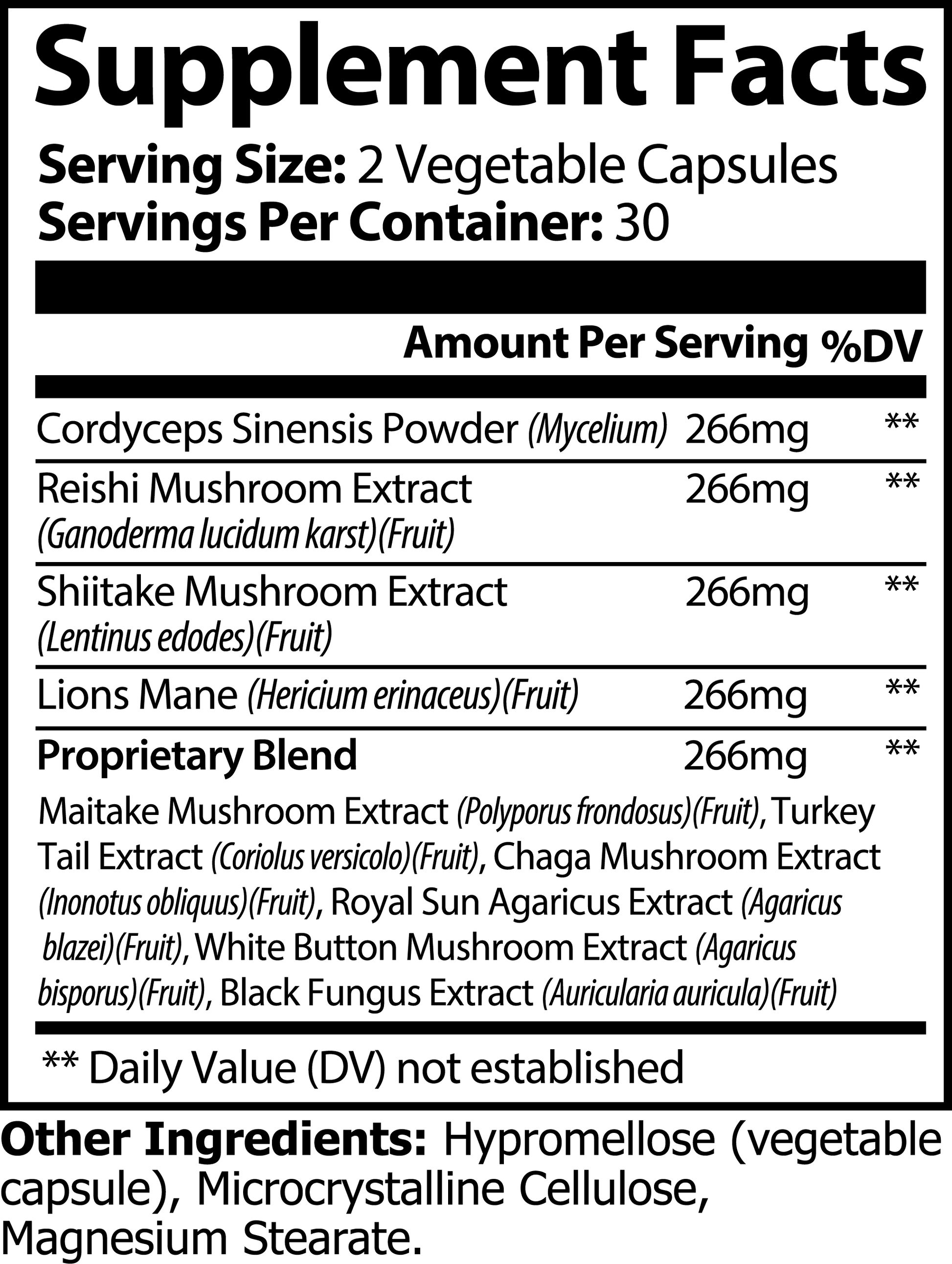 Mushroom Complex 10 X - BeautiNutri